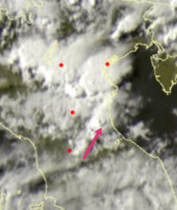 Satellite ore 18 del 6 giugno 2021